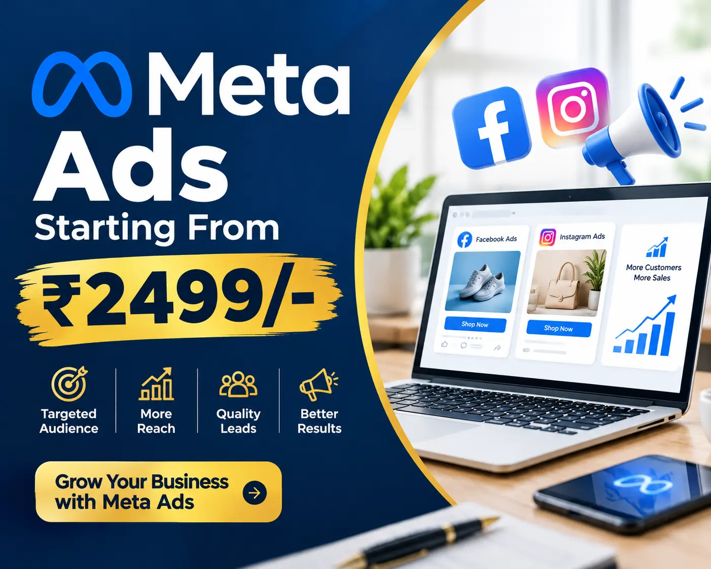 Meta and Google Ads management by Business24Hub